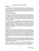 Ensayo sobre: La Violencia de Genero