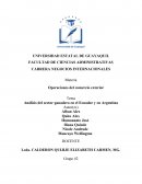 Análisis del sector ganadero en el Ecuador y en Argentina