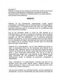 COMPETENCIAS INTRAPERSONALES. Página 1