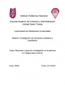 Resumen y tipos de investigación en la película un milagro para Lorenzo