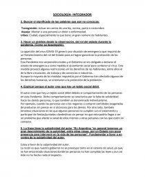 SOCIOLOGÍA- INTEGRADOR. Página 1