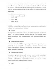 Contabilización de inventarios y su impacto en resultados. Página 6