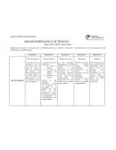 Análisis Morfológico Técnicas de Aprendizaje