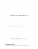 DISCRIMINACION Y SU IMPACTO SOCIAL