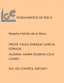 Reseña historia de la física