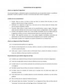 Características de los algoritmos