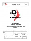 Procedimiento mantención de equipos en terreno