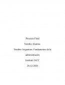 Fundamentos de la administración