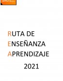 RUTA DE ENSEÑANZA APRENDIZAJE