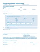 Solicitud de reembolso de atención médica