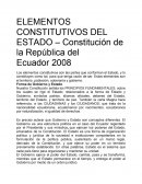 Elementos constitutivos del Estado