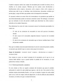 Contabilización de inventarios y su impacto en resultados. Página 5