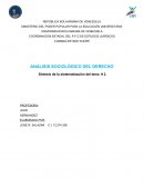 ANÁLISIS SOCIOLÓGICO DEL DERECHO