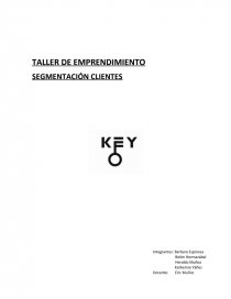 TALLER DE EMPRENDIMIENTO SEGMENTACIÓN CLIENTES. Página 1