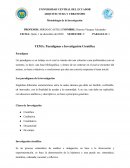 Paradigmas e Investigación Científica