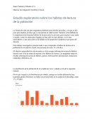 Estudio exploratorio sobre los hábitos de lectura de la población