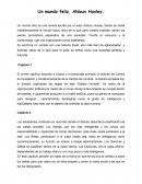 Ensayo de un mundo feliz por capítulos