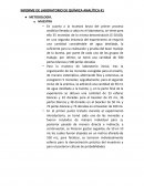 Informe de laboratorio. Química analítica