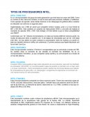 TIPOS DE PROCESADORES INTEL
