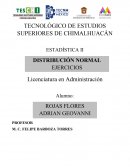 DISTRIBUCIÓN NORMAL EJERCICIOS