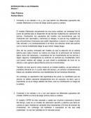 INTRODUCCIÓN A LAS FINANZAS Caso Práctico