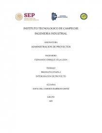PROYECTO ETAPA 2 INTERGRACION DE PROYECTO. Página 1