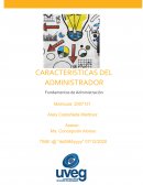 Características del administrador