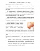 NUTRICIÓN EN EL EMBARAZO Y LACTANCIA