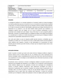Inteligencia artificial: Machine Learning, BIG data y neural networks. Página 1