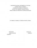 LEY SOBRE EL CIGARRILLO Y MANUFACTURA DEL TABACO