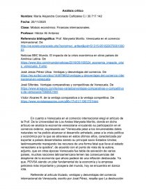 Módulo económico; Finanzas internacionales. Página 1