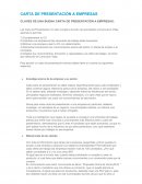 Carta de presentación a empresas