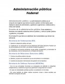 Administración pública federal