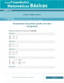 Ecuaciones de primer grado