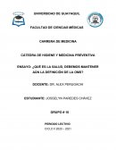 Ensayo: ¿Qué es la salud, debemos mantener aún la definición de la OMS?