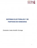 SISTEMAS ELECTORALES Y DE PARTIDOS EN HONDURAS