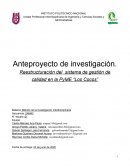 Reestructuración del sistema de gestión de calidad en la pyme "los cocos"
