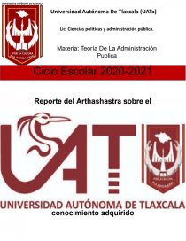 Reporte del Arthashastra. Página 1