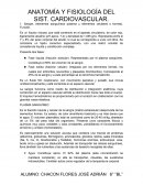 ANATOMÍA Y FISIOLOGÍA DEL SIST. CARDIOVASCULAR