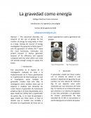 La gravedad como energia