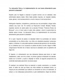 Discurso sobre obesidad y educación física