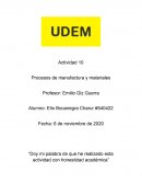 Actividad 10 Procesos de manufactura y materiales