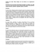 Análisis del video "Buen trabajo con los demás en la organización diversa"