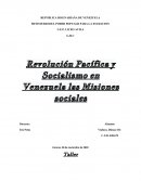 Revolución Pacífica y Socialismo en Venezuela las Misiones sociales