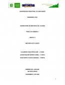 Informe laboratorio. Mecánica de fluidos