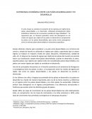 DIVERGENCIA ECONÓMICA ENTRE LOS PAÍSES DESARROLLADOS Y EN DESARROLLO