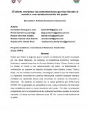 El efecto mariposa y las perturbaciones que han llevado a una reestructuracion del poder