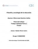 Filosofía y sociología de la educación
