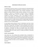 Administración de Recursos humanos. Definicion y Origen