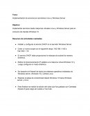 Implementación de servicios en servidores Linux y Windows Server